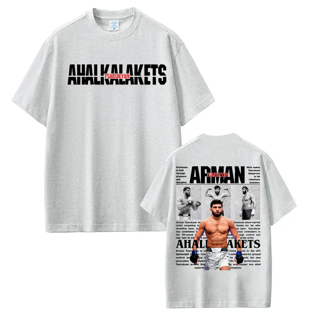 Limitiertes Arman Tsarukyan Violence Aesthetic Grafik-T-Shirt für Männer und Frauen, modisches klassisches Gothic-T-Shirt, lässiges, lockeres Baumwoll-T-Shirt – Detail 6