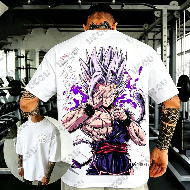 2026 Neues Dragon Ball Anime Son Gohan Grafik 3D-Druck T-Shirt für Herren Sommer Kurzarm-Shirts Retro Hochwertige Unisex-Oberteile – Detail 4