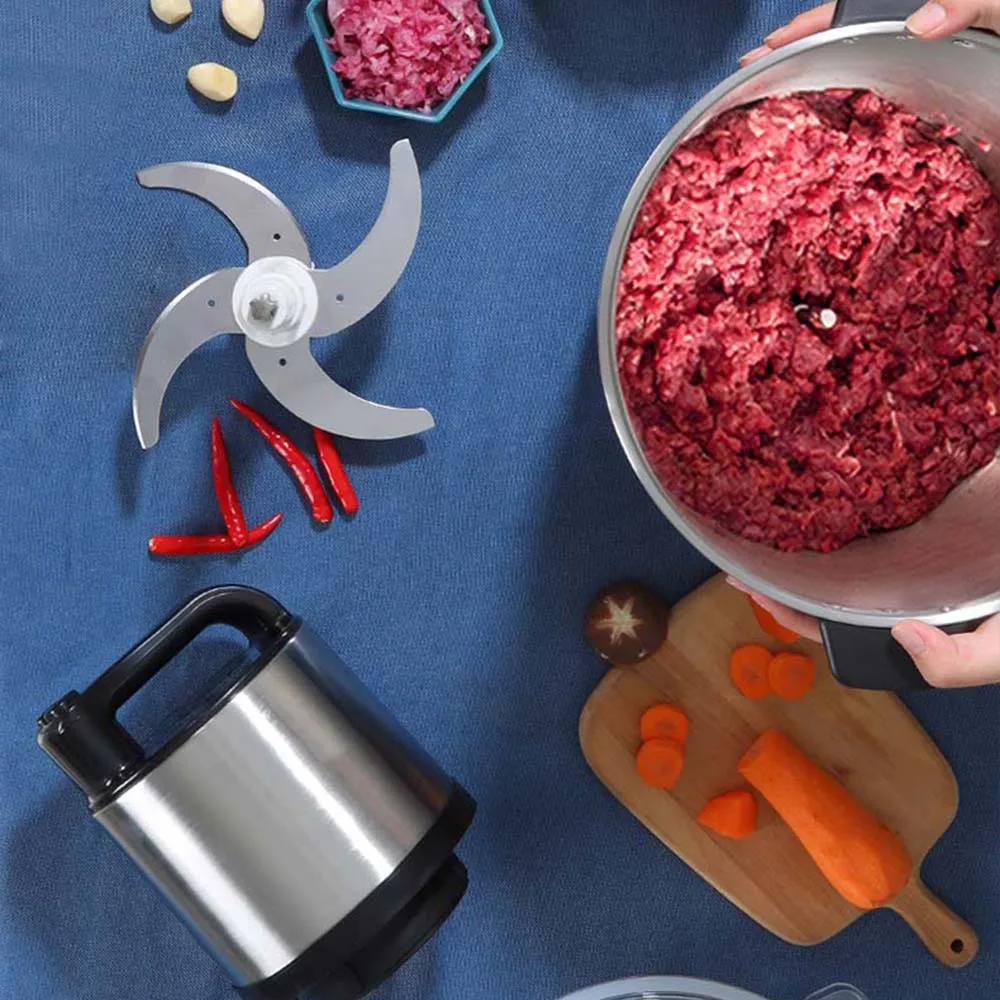 10L Meat Grinder Commercial Mincer Large Capacity Vegetable Cutter Stainless Steel Multi-function Cooking Machine