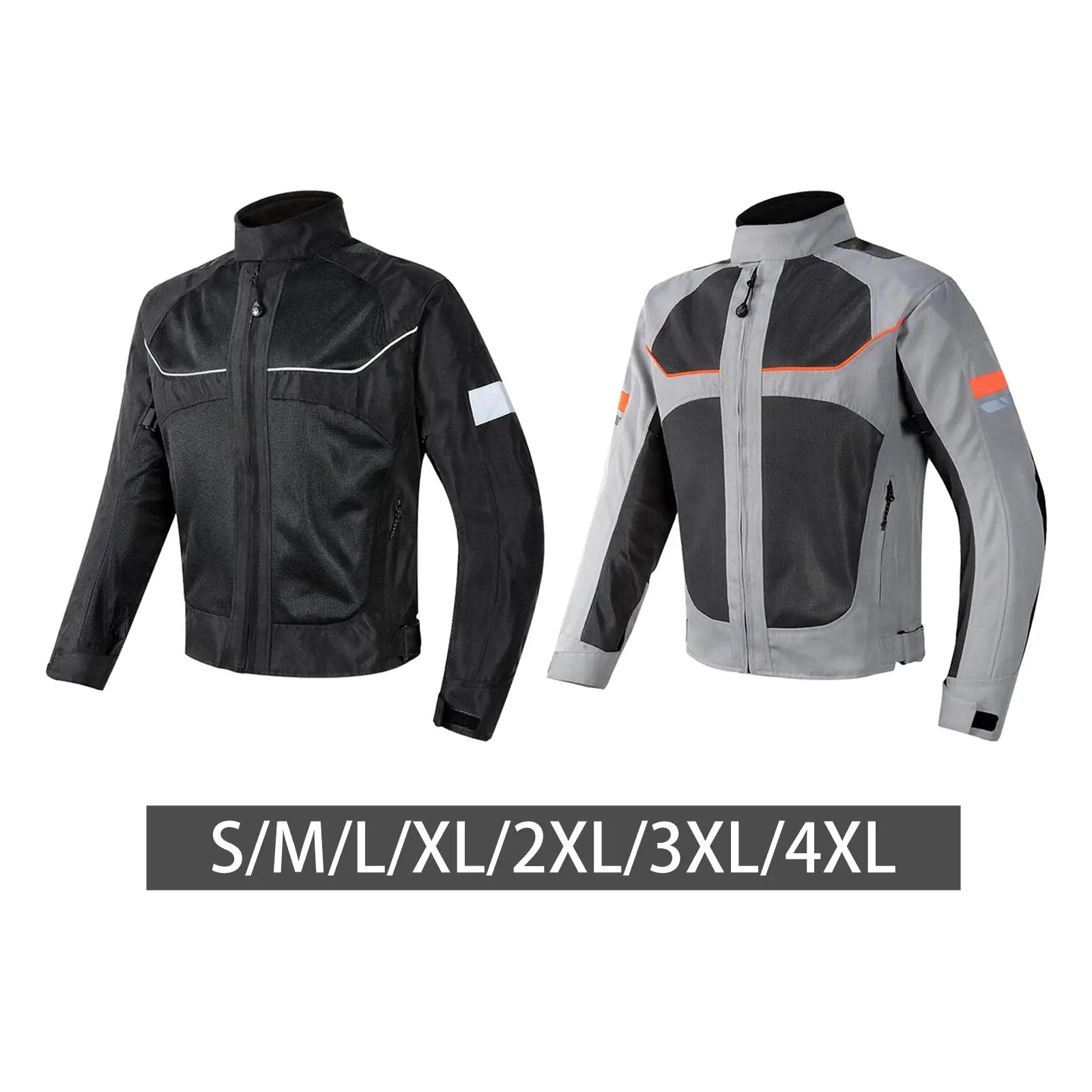 Motorcycle Jacket Motorcyclist Jacket Adjustable Race Protection Reflective