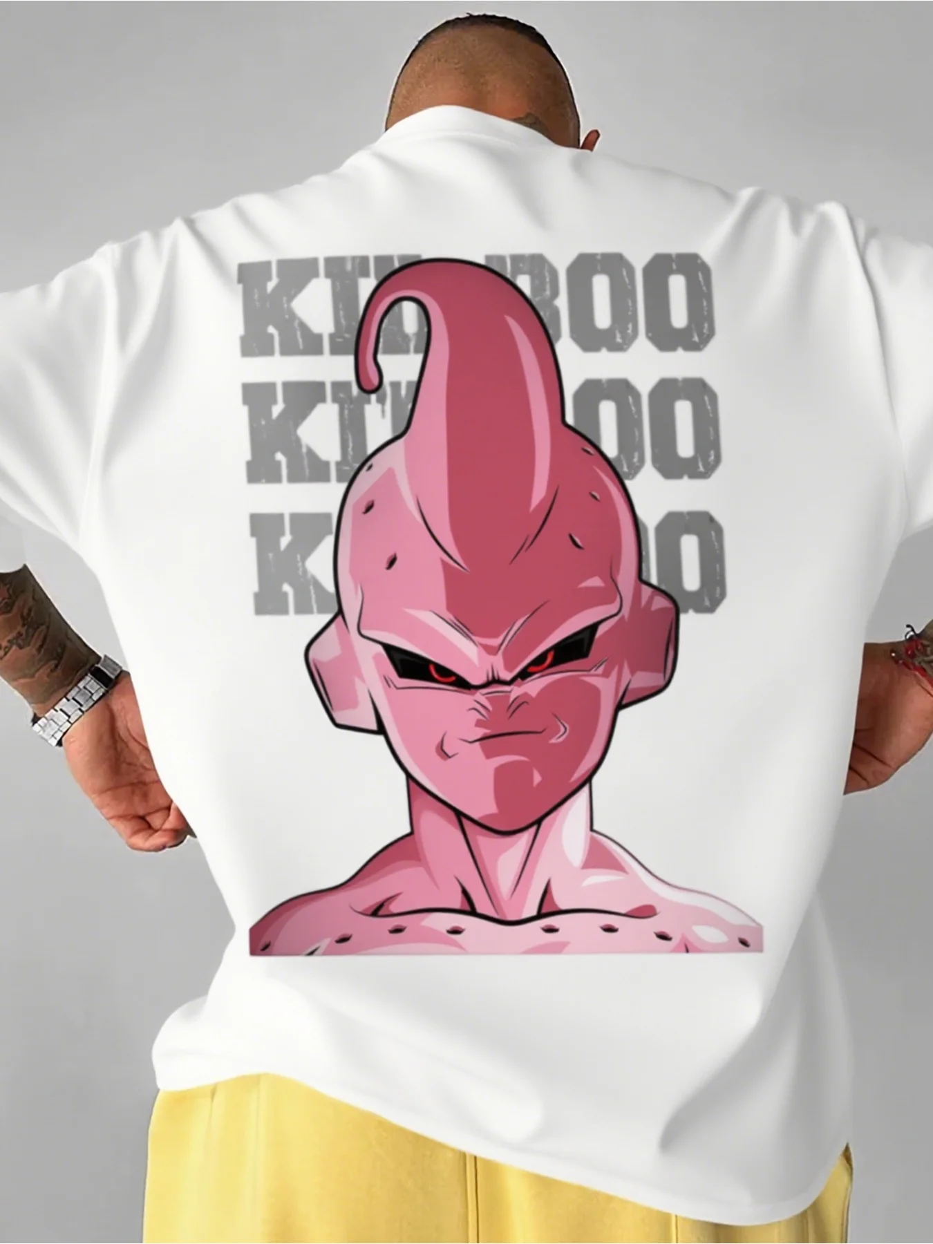 

Anime Dragon Ball Majin Buu Summer T-Shirt Harajuku Men Cotton Fitness Retro Streetwear Oversized Women Casual Short Sleeve Y2k