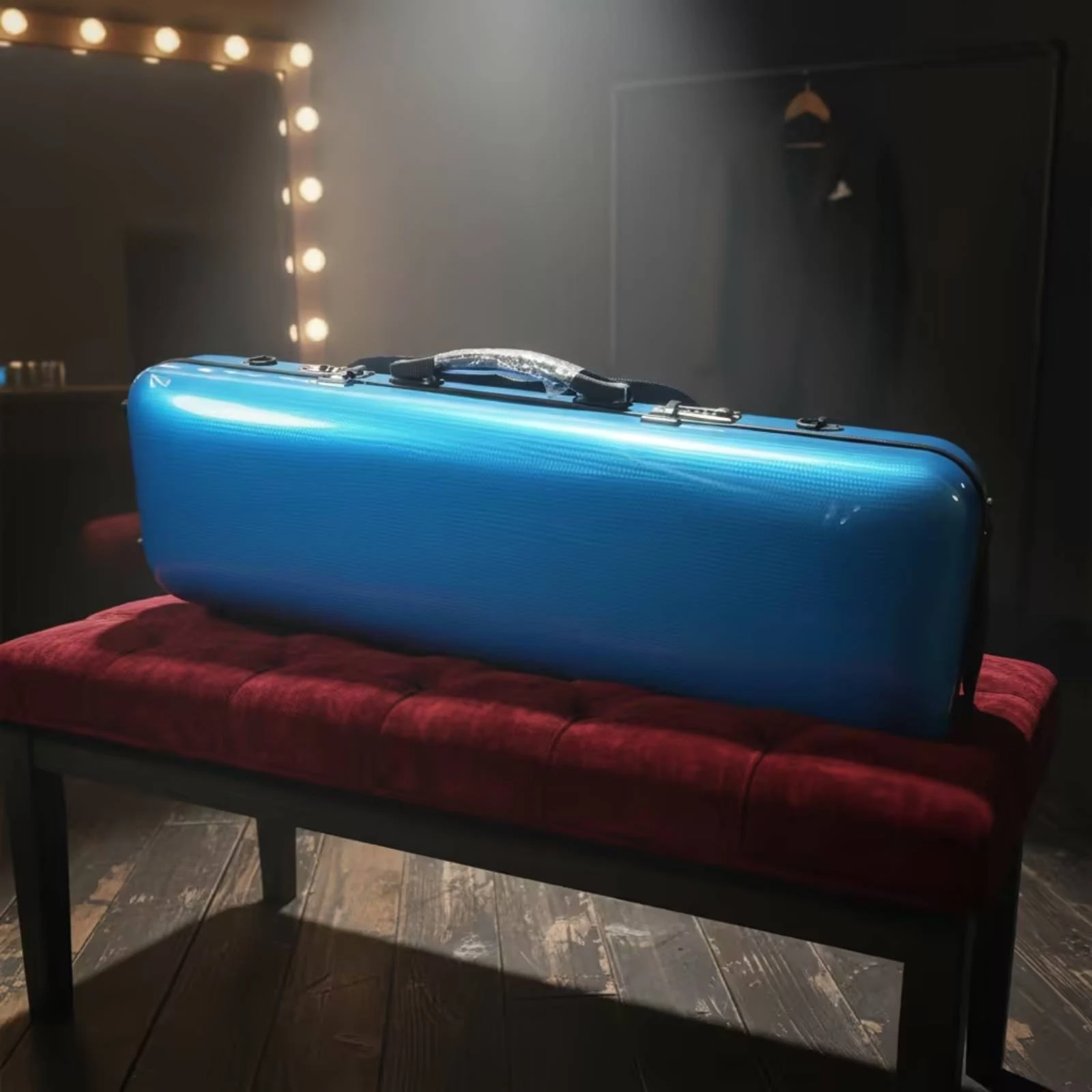 4/4 Violin Case Lockable Violin Hard Case Long-Lasting Anti-Pressure for Violinists, Rehearsals, Commuting