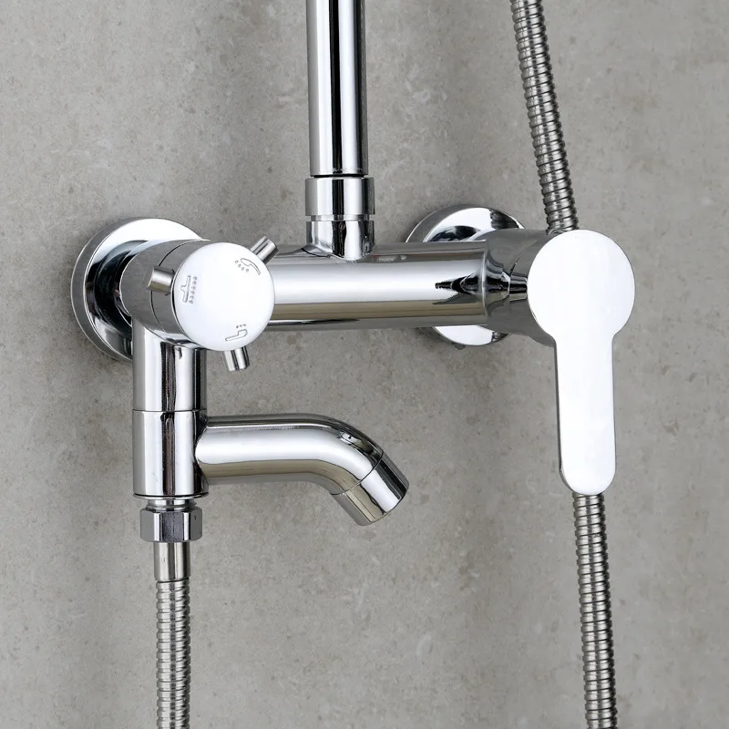 

Bathroom Mixer Bath Tub Copper Mixing Control Valve Wall Mounted Shower Faucet Concealed Faucet Shower Accessories
