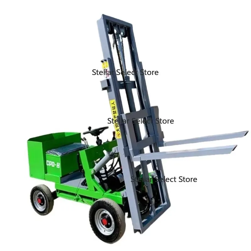 Deposit Price Electric Forklift New Energy Hydraulic Loading and Unloading Truck Stacker Transport Four-wheel Truck Deposit