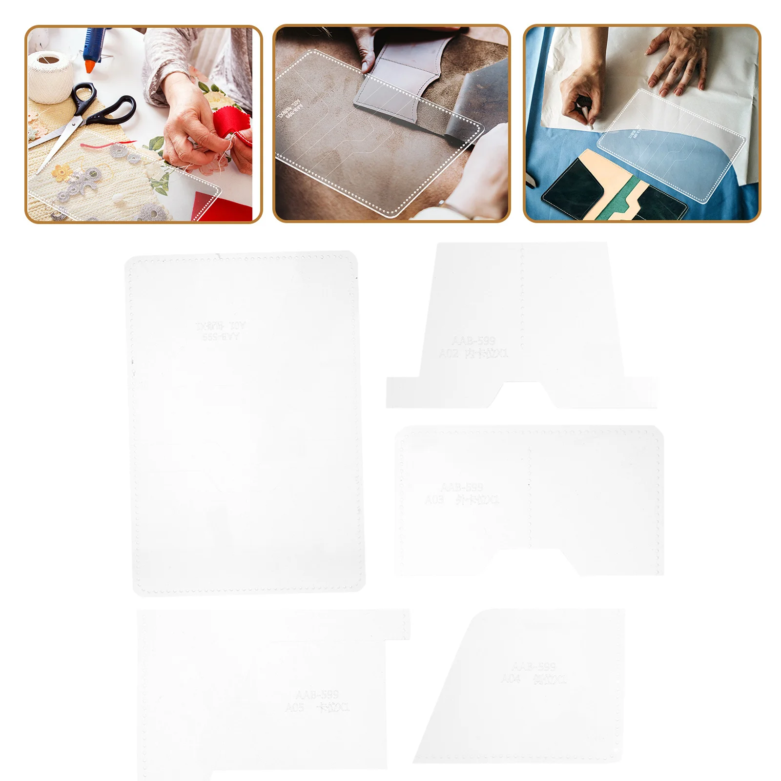 

1Set Classic Design Acrylic Card Holder Template Cutting Dies Stencils Multi Use DIY Tools Pattern Template