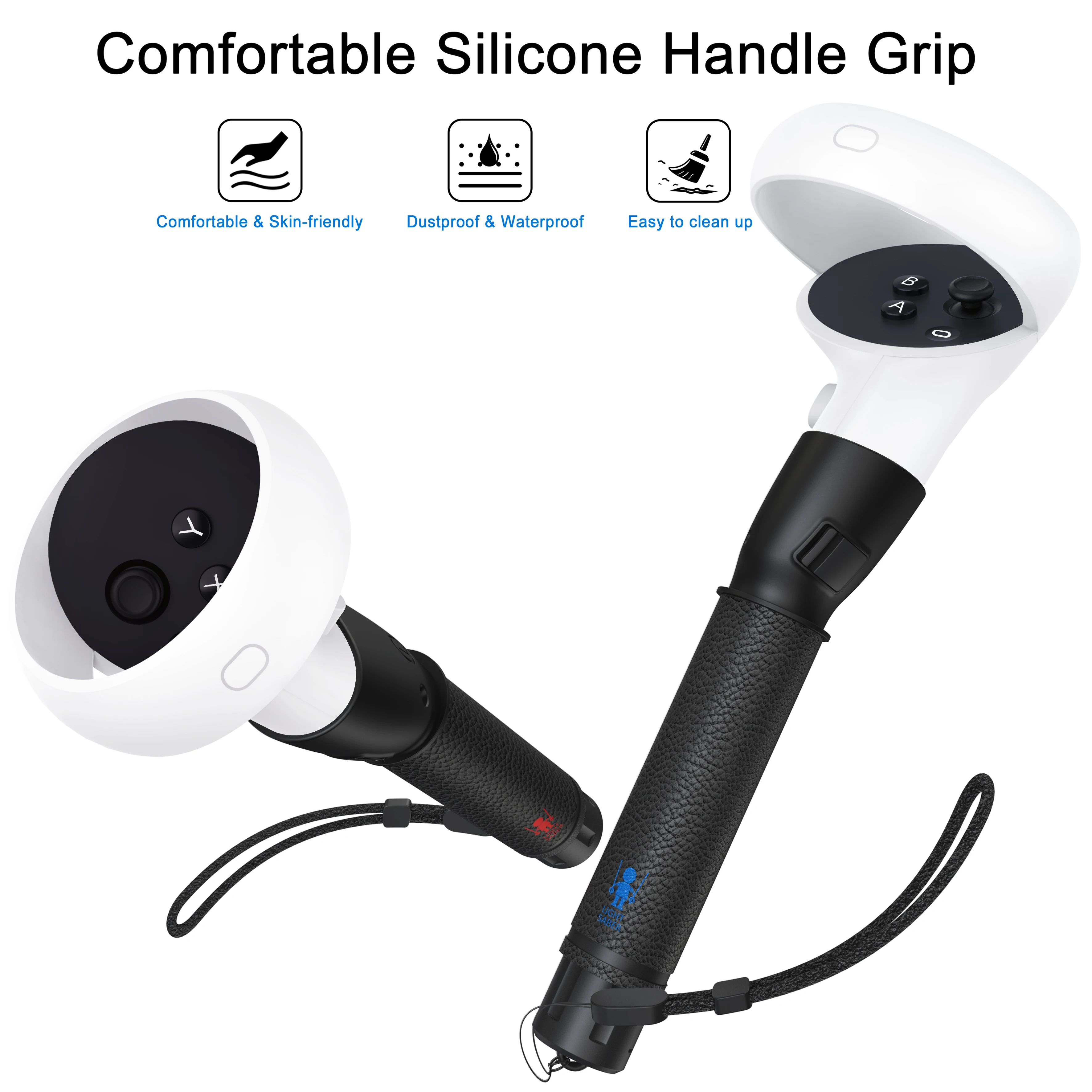 RGB ضوء تحكم أنبوب Lightsaber ، VR تجريب الألعاب ، أوكولوس السعي 2 مقابض ، الملحقات