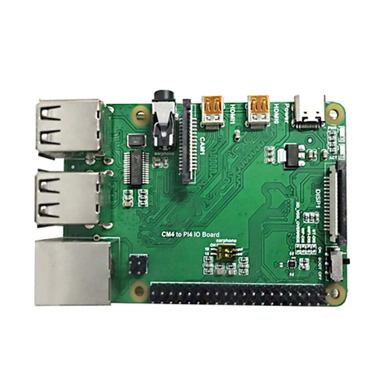 For Raspberry Pi CM4 IO Base Board CM4 To 4B Adapter Board CM4 To PI4B Adapter With Case