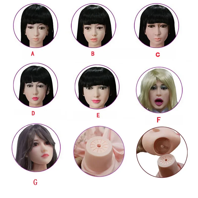 

Sex Doll Interchangeable Head Doll Only Head For Sale Sextoys Blonde Black Hair Full Silicone Head Sex Products Erotic Shop