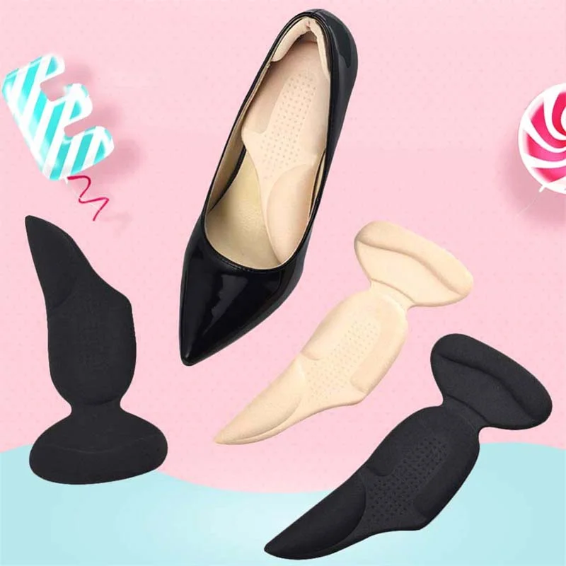 

Women Insoles for High Heel Back Anti-Wear Shoe Pad Adjust Size Self-Adhesive Stickers Liner Grips Inserts Pain Relief Cushions