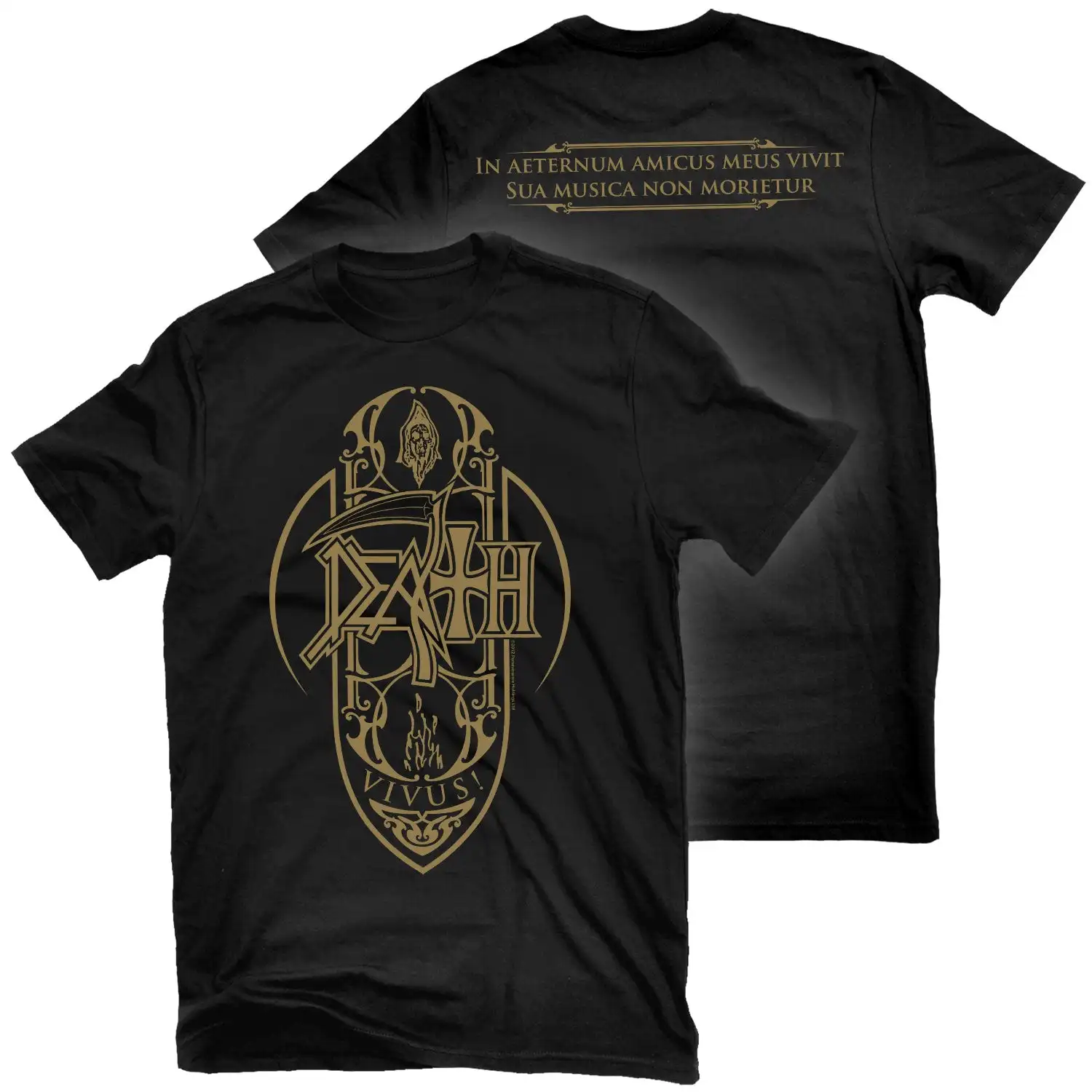 Death Spiritual Healing Heavy Metal Rock Band Style Summer Casual T-Shirt Men's and Women's Luxury Brand Top