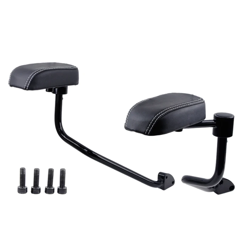 2014-2025 Motorcycle Passenger Trunk Armrest Supports in Chrome Bright Black For INDIAN Roadmaster Dark Horse Leather