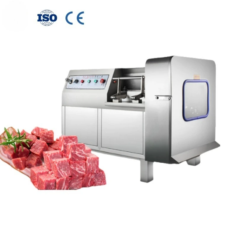Automatic Frozen Meat Dicer Machine Meat Cube Shredding Machinery for Food Shops