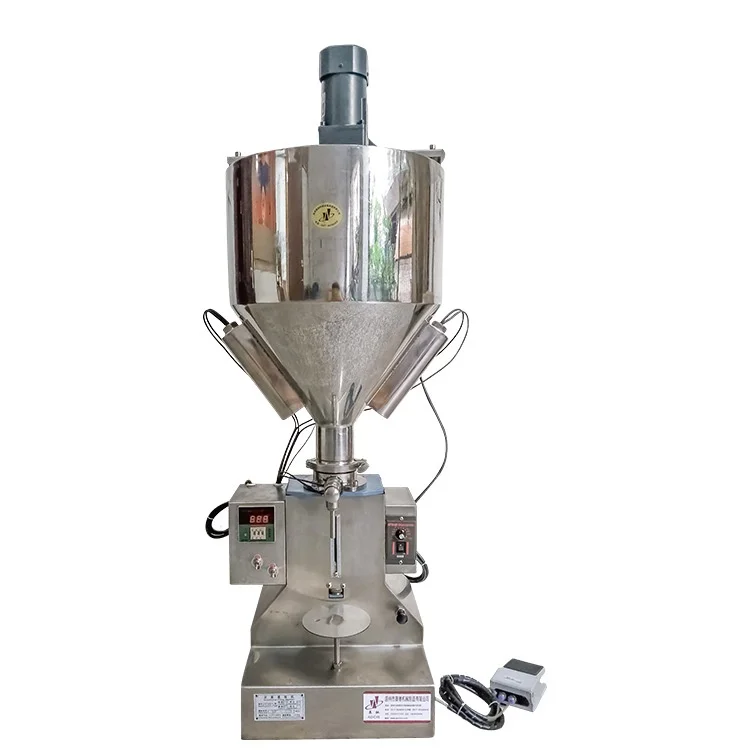 

CHINCAN A50 Small Pneumatic Cream Liquid Filling Machine Semi-Automatic Vertical Filling Equipment with Heating and Stirring