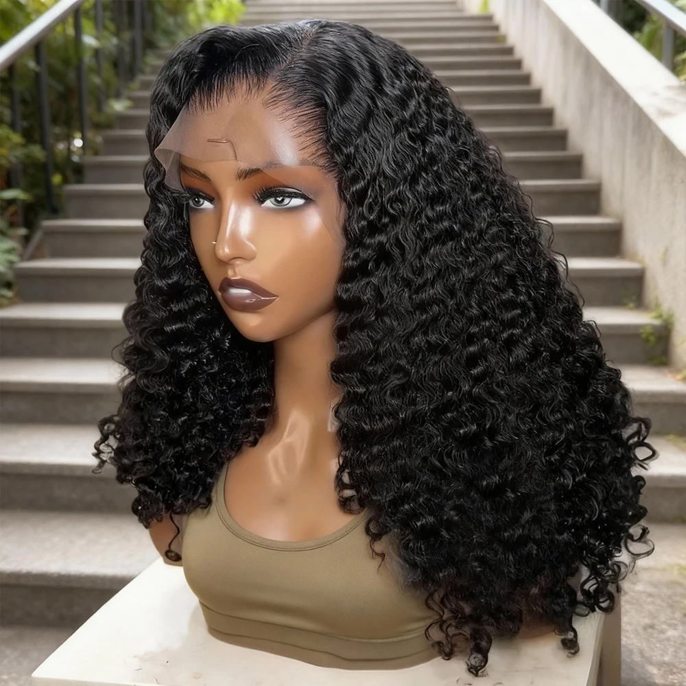 

13x6 HD Curly 250% Density 30 40 Inch Lace Front 7x5 Glueless Wigs Human Hair Wigs Deep Wave 13x4 Lace Frontal Wig Ready To Go