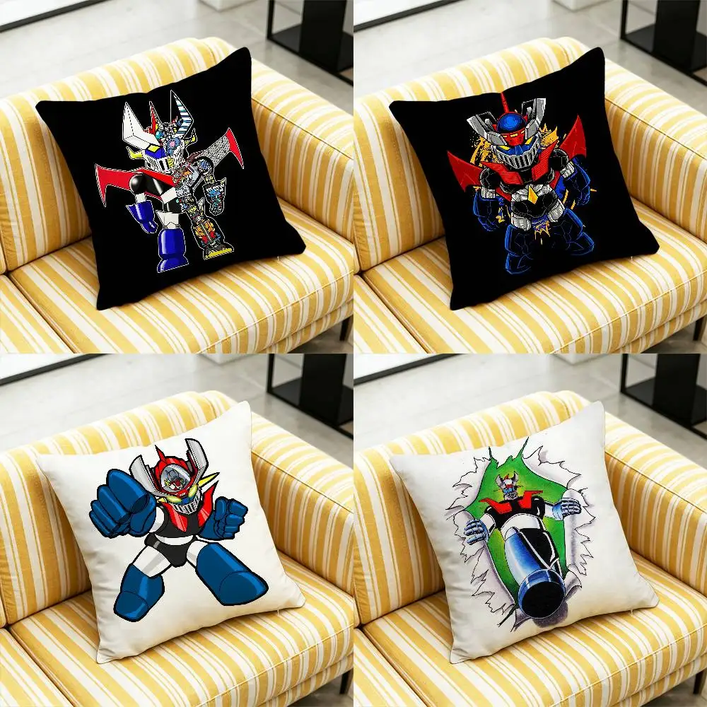 For UFO ROBOT Grendizer Throw Pillow Cover Case Custom Gift Decorative Pillowcase Accent Cushion Covers