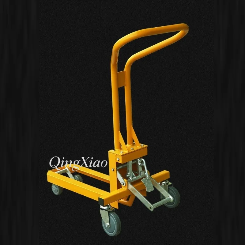 Mini Mechanical Pallet Truck 200kg Load Foot Operated Lifting Hand Trolley Used For Warehouse Light Goods Handling
