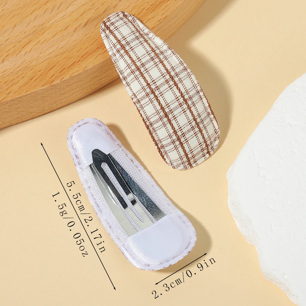 4pcs/set Children's Mini BB Clip Daily Wear Hair Clip for Teenagers Children  Handmade Fabric BB Clip  Girls' Hair Accessory Set