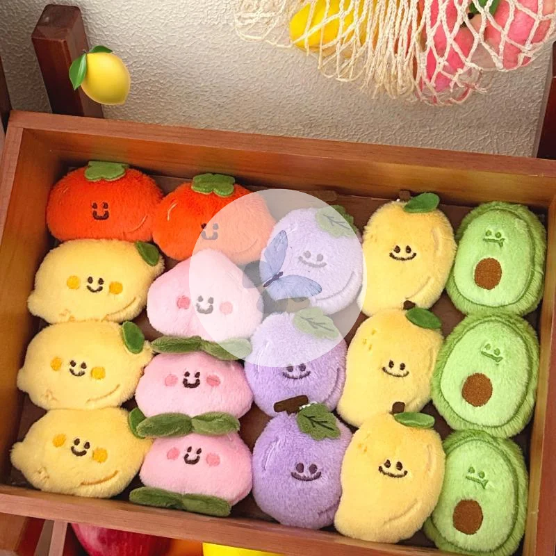 

Cute and Cuddly Cartoon Fruit Keychains; Perfect Lemon Cherry Pendant for Bag Decor; Ideal Friends or Couple's Gift