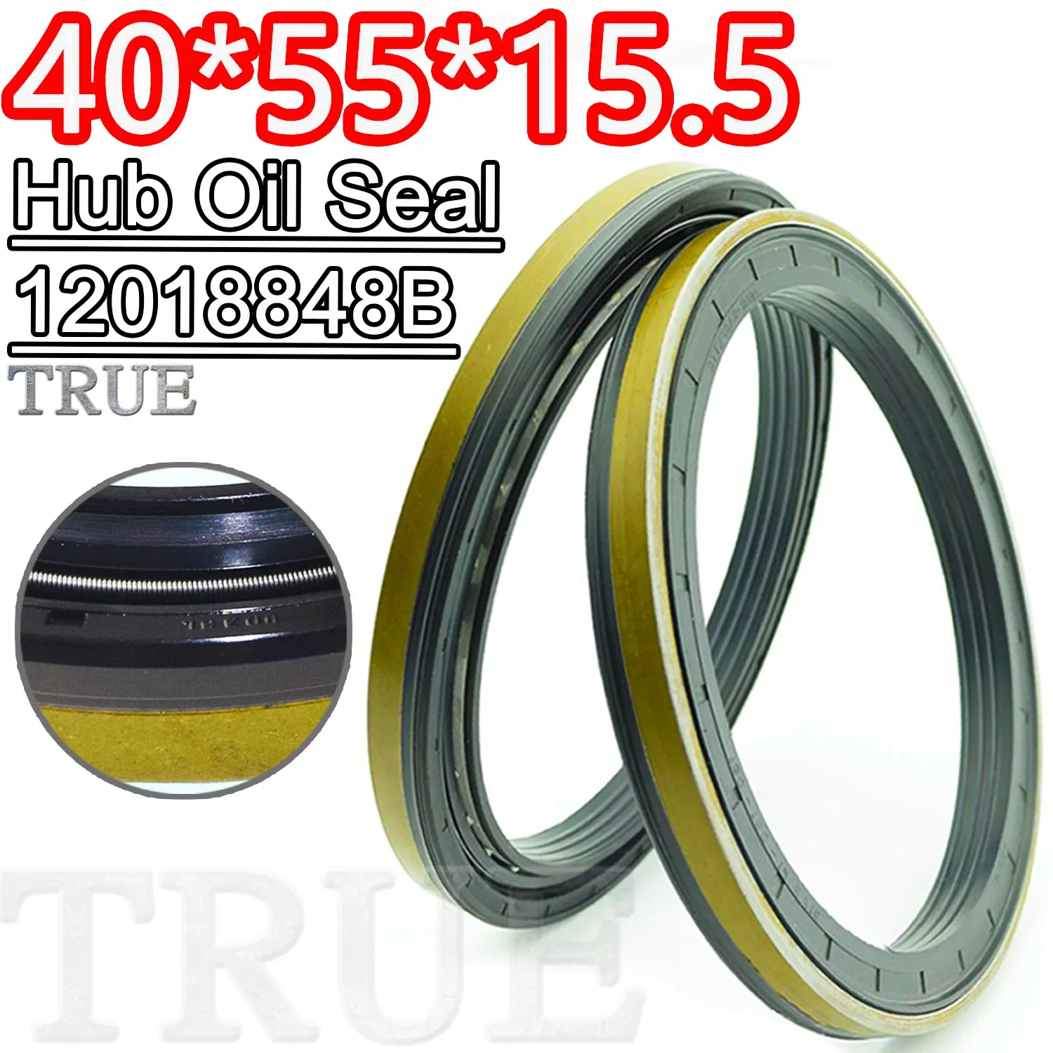 

Hub Oil Seal 40*55*15.5 For Tractor Cat 12018848B 40X55X15.5 Fix Best Replacement Service O-ring O ring Repair kit Nitrile NBR