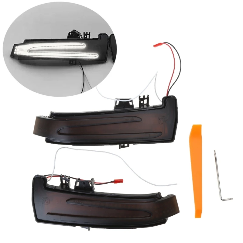 

094D LED Dynamic Side Marker Sequential Flowing Water Turn Light for Benz-W246 W204 S204 C204 2x