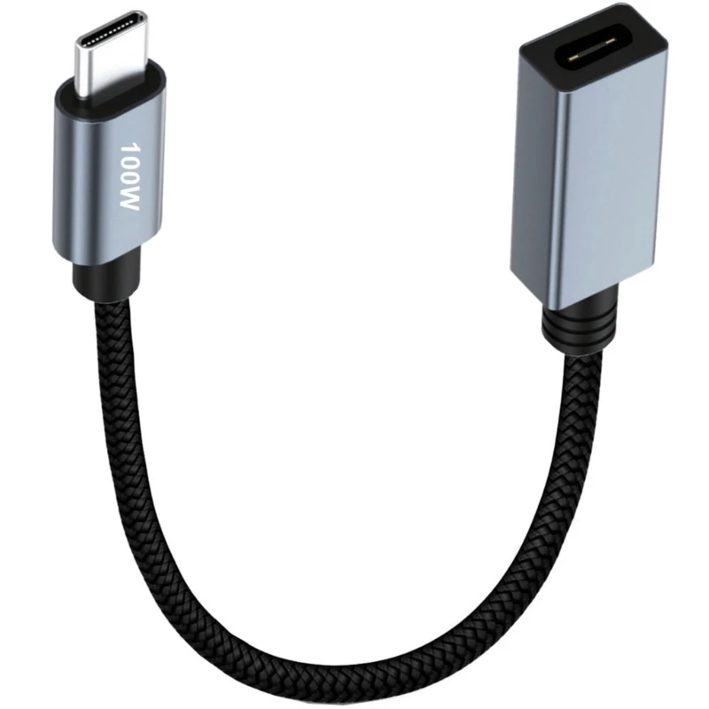 Usb C Удлинительный кабель 480 Гбит/с/PD 100 Вт 5A USB Type C «Папа-мама» удлинитель нейлоновый для быстрой зарядки и передачи данных