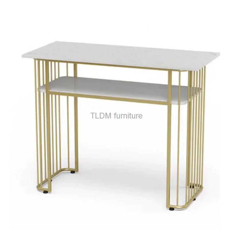 

Modern Custom Simple Single Nail Tables Nordic Double Manicure Table Double-layer Nail Manicure Table Beauty Shop Manicure Table