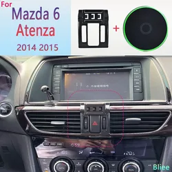 마그네틱 차량용 휴대폰 거치대, 무선 충전 폰 스탠드, MagSafe 베이스, 15W, Mazda 6 Atenza 2014 2015