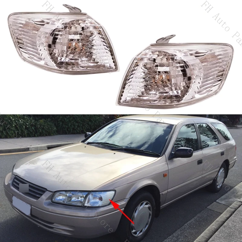 

Для Toyota Camry SXV20 2,2 1997-2002 гг. Автомобильный передний бампер, фара, боковой габаритный светильник, угловой фонарь, указатель поворота, без лампы