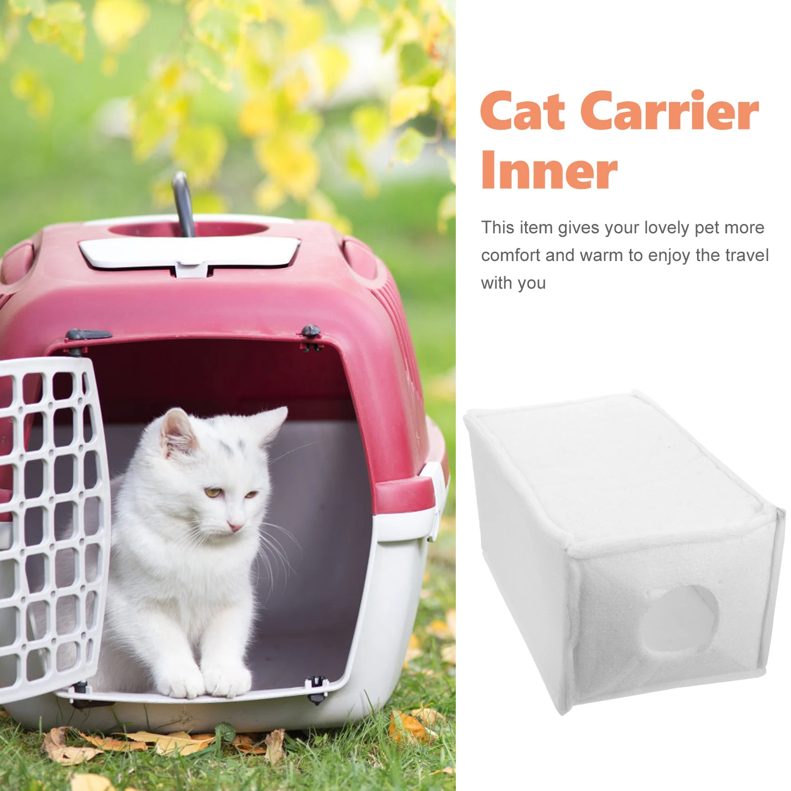 

Thermal Pet Carrier Inner Liner For Small Dogs Cats Rabbits Bunny Travel Crate Box Warm Bed Ventilated Portable Plastic Cage
