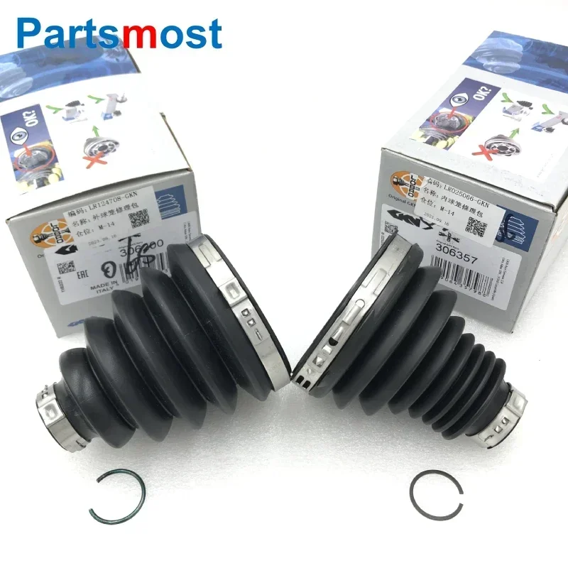 

LR025065 LR025066 Front Outer or Inner CV Joint Boot Kit for Range Rover Evoque Discovery Sport RH LH Axle Boot GKN 36022 36178