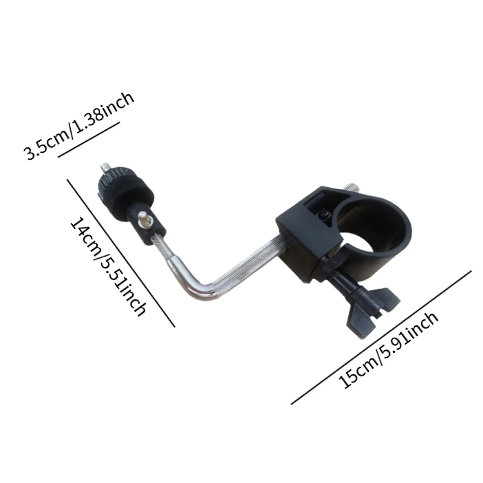 Electronic Drum Clamp Rack Clip Adjustable Extension Bracket Anti Slip Quick Release for Rehearsal and Gig Use