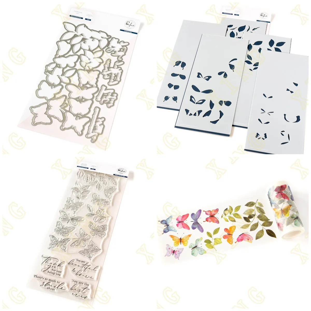 

Fluttering Butterflies New Metal Cutting Dies Stamps Stencil for Scrapbook Diary Decoration Embossing Template DIY Greeting Card