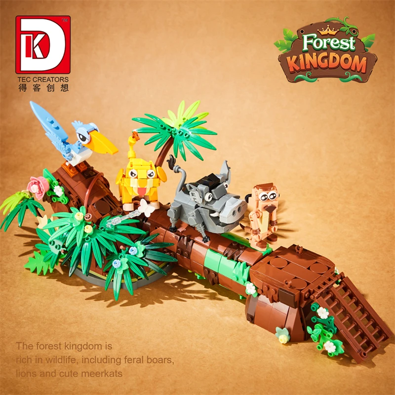 MOC-décennie s de construction d'animaux 2 en 1, Royaume de la forêt, Cochon sauvage, Citron, Renard, Tigre, Briques, Jouets, Cadeaux de Noël, Mode, Nouveau, 6028, 868 pièces