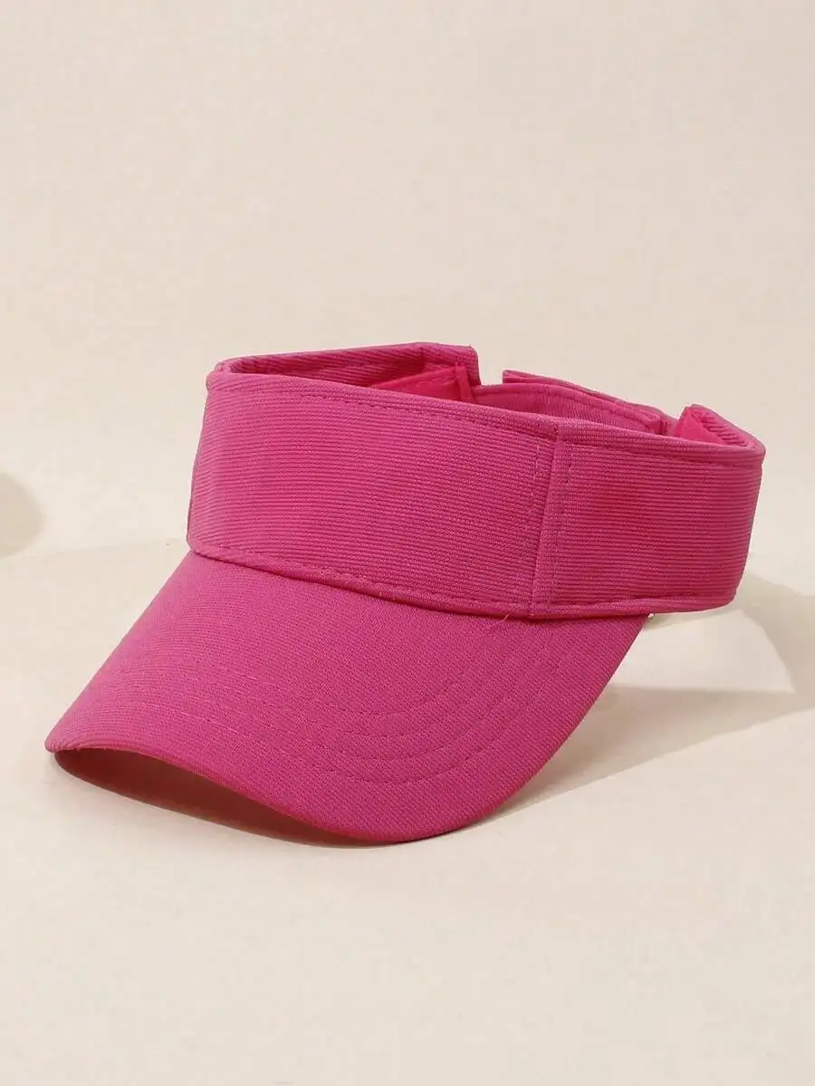 

Unisex Solid Color Visor Cap For Summer Spring Beach Golf Tennis Outdoor Casual Wear
