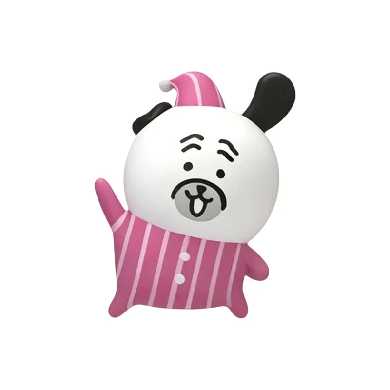 Cute Joke Bear Anime Toy Cute Animal Little White Bear Figurine Model Collection Desktop Decoration Toy Anime Peripheral Gifts - view 3