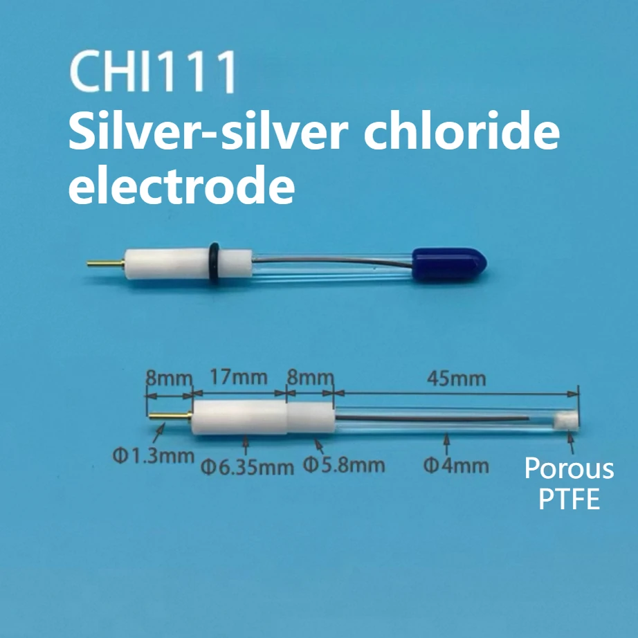 CHI111Ag/AgCI كلوريد الفضة والفضة رباعي فلوروباس القطب المرجعي CHI112 نوع السيراميك غير المغمور أيون الزئبق #4