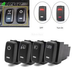 1PC Car Front Fog Tailgate Mirror Heated Light Bar ABS Power Switch Button for Mitsubishi Outlander Pajero V73 V93 V97 Lancer EX