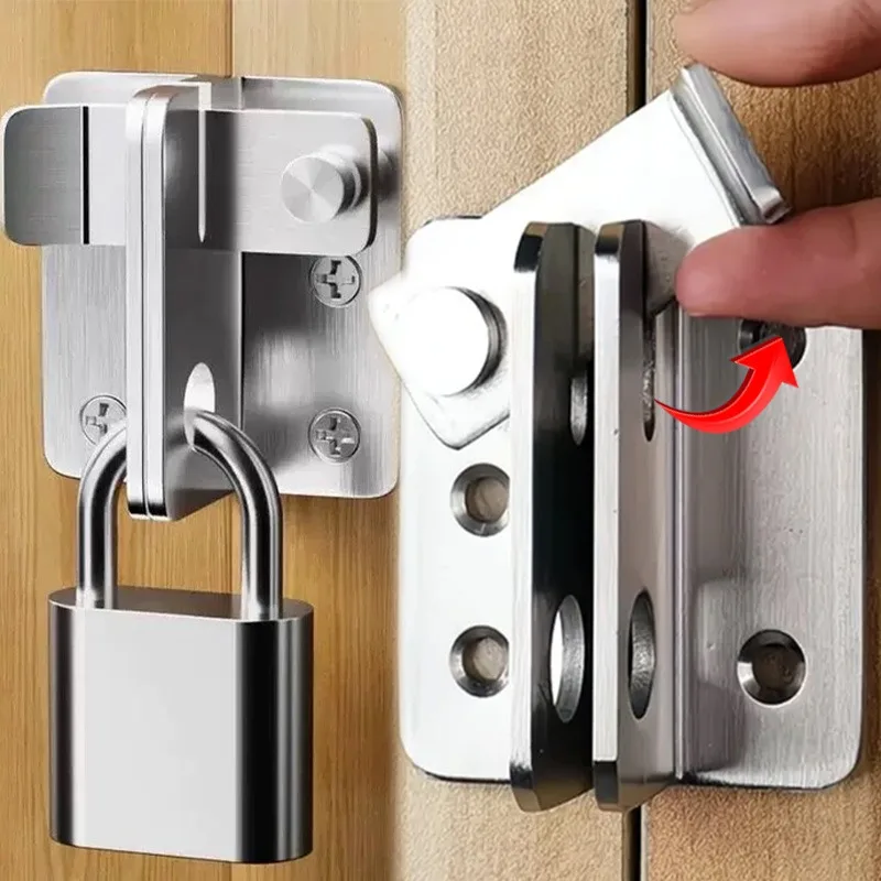 

Защелка для ворот из нержавеющей стали, защелка для двери сарая, безопасная раздвижная пряжка, защелки для шкафа, окна, сада, клетка, замок, фурнитура