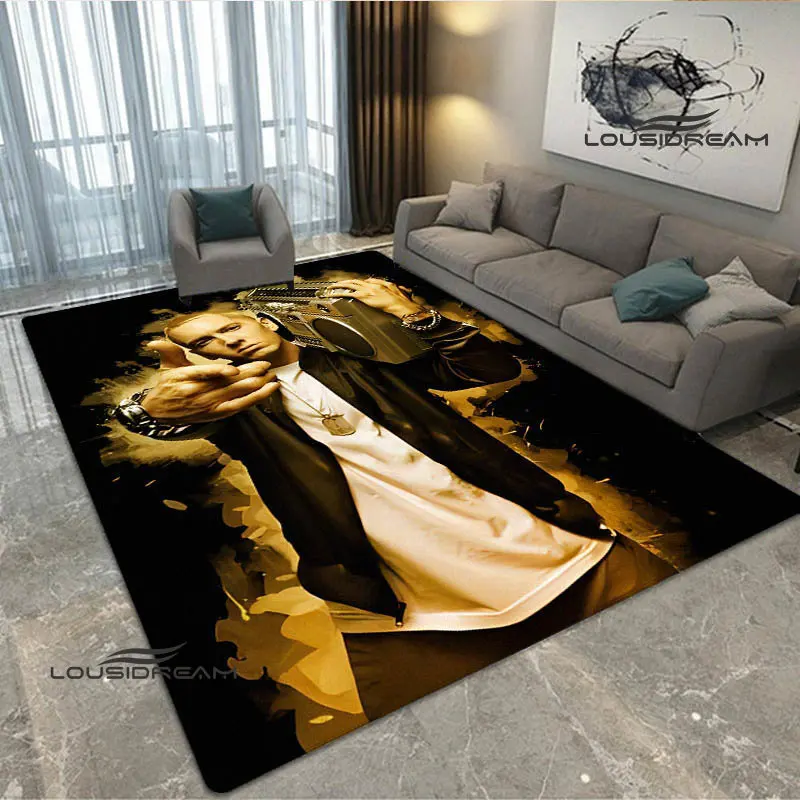 Eminem hip -hop singer printed carpet Non -slip carpet anime rug carpets for living room cute rug Outdoor carpet birthday gift