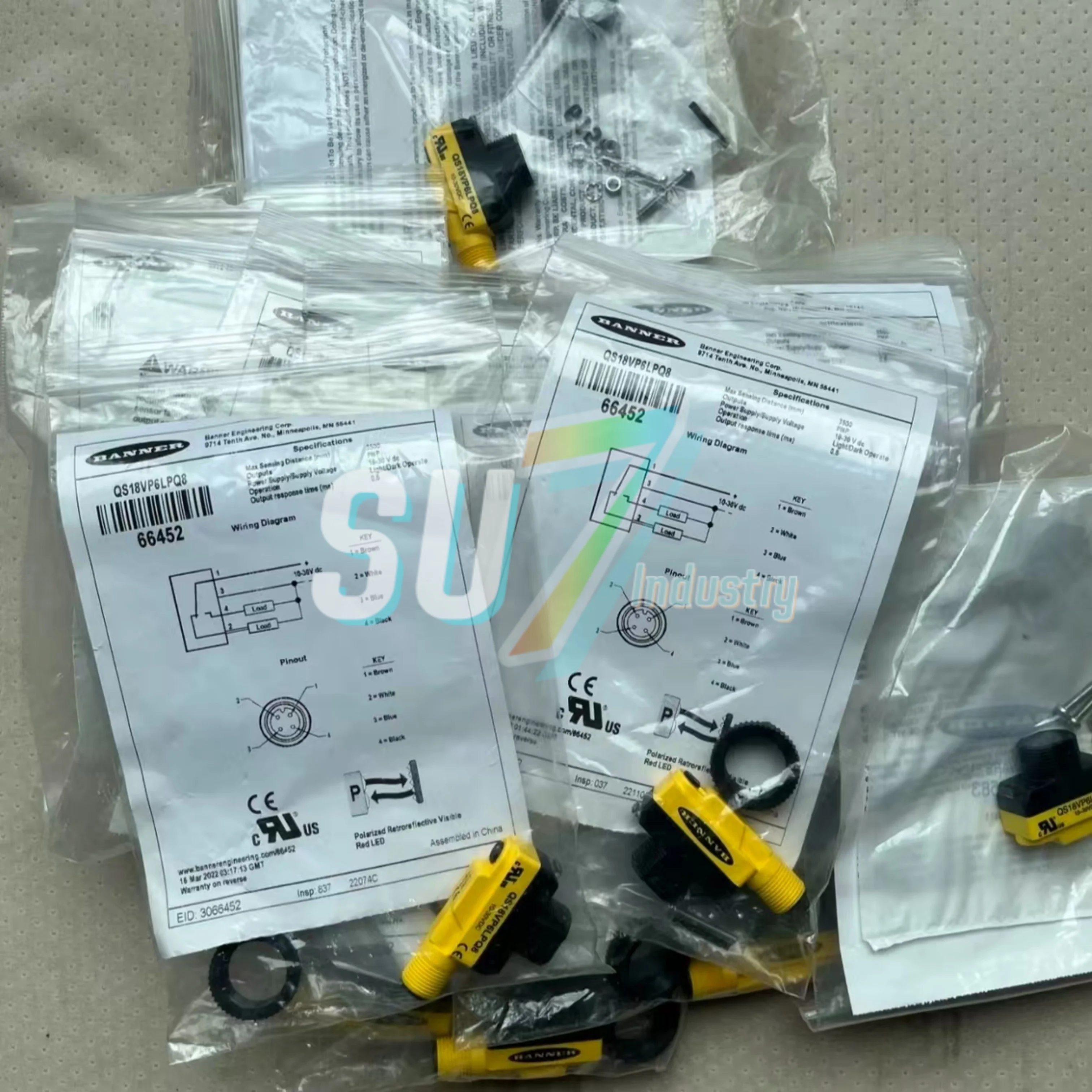 ใหม่ Original QS18VP6LPQ5 QS18VP6LPQ8 QS18VP6LVQ5 QS18VP6RQ8 Photoelectric Sensor