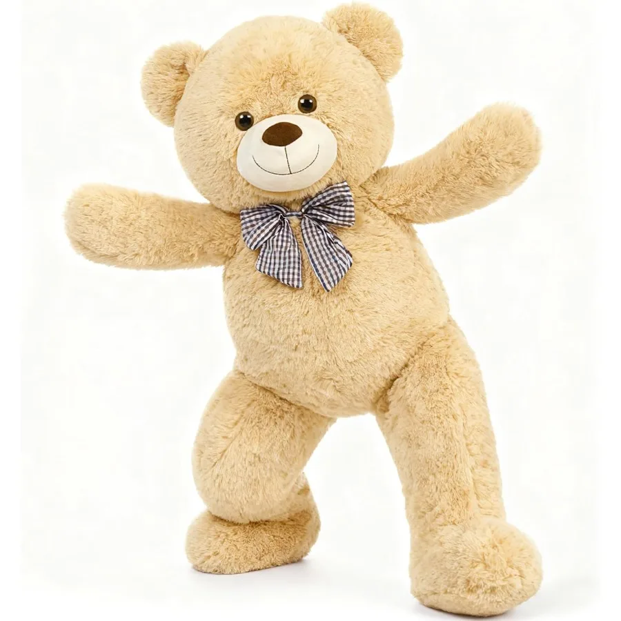 

MorisMos Giant Teddy Bear 4 Feet Cute Big Teddy Bear Plush 47inch Stuffed Animal Classic Girlfriend Boyfriend Gift Birthday Bab