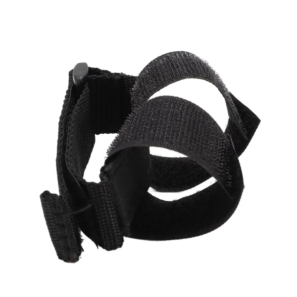 Webbing+plastic Buckle Meal Assist Hand Strap Black Length 33.2cm Elderly Feeding Aid Anti-shake Eating Bracelet