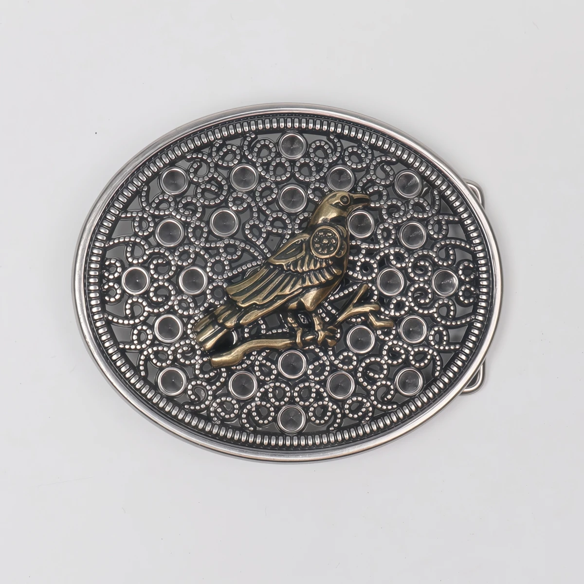

1 Western-style belt buckle - Metal engraved belt buckle - Retro wide belt buckle