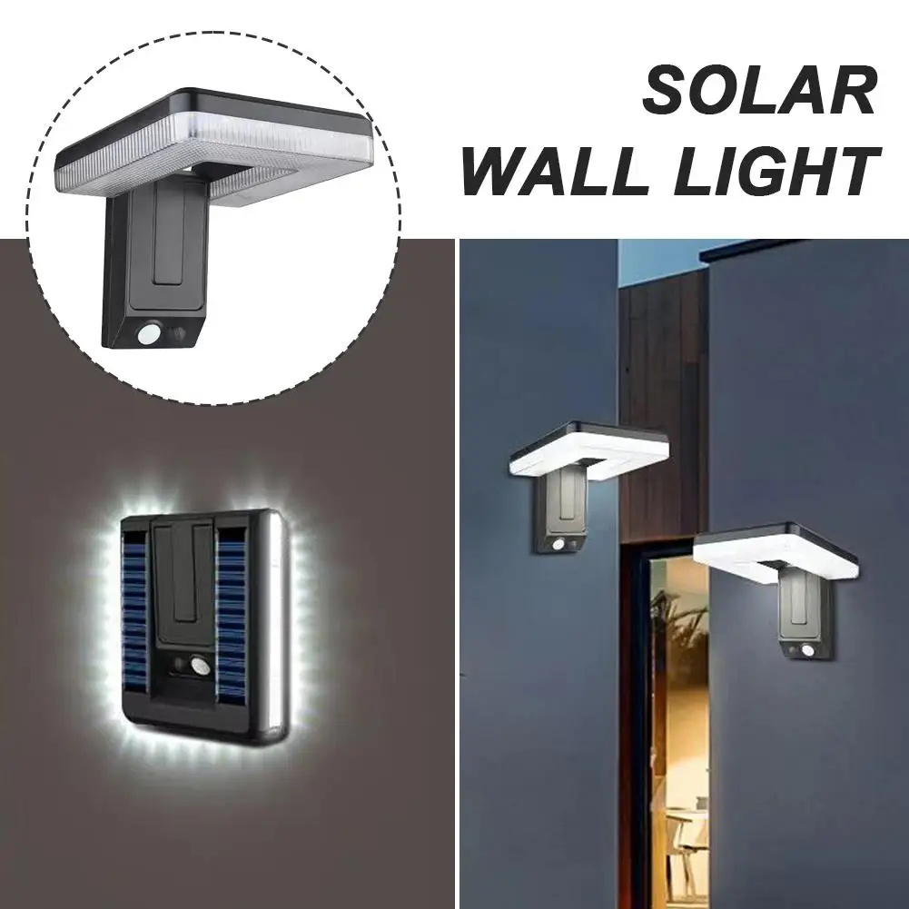 Foldable LED 120° Solar Light 3 Modes Street Light Garden Decor Outdoor Wall Lamp Motion Sensor Solar Waterproof Spotlights Lamp