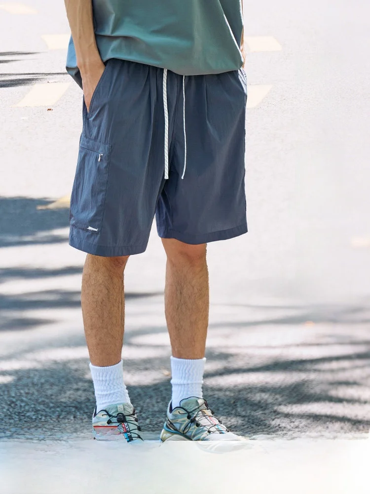 

Restick Zero Pressure Lightweight Breathable Quick Dry Workwear Shorts Five-Quarter Length Summer Casual Loose Fit Shorts