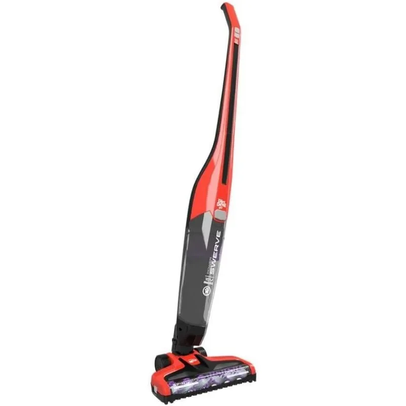 

home.Power Swerve Pet, Lightweight Cordless Stick Upright Vacuum Cleaner, For Carpet and Hard Floors, BD22052, Red US(Origin)