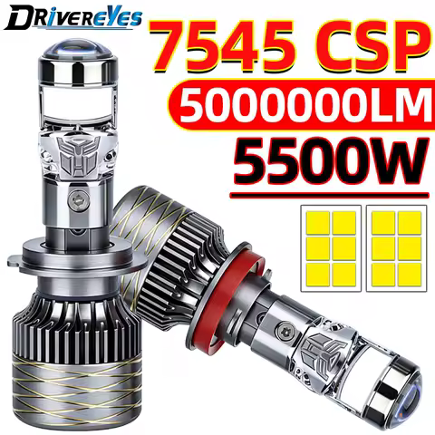 5500W 5000000LM H7 H4 Canbus Car Headlights Mini Lens H11 H8 H9 9005 9006 HB3 HB4 LED Projector Lamps 6000K Motorcycle HD Lenses
