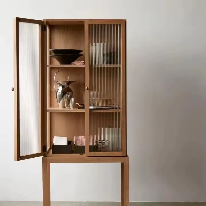 Z DU'S Modern Solid Wood Cabinets, Featuring Premium Wooden Frames With Display Functions, Are Ideal For Apartments And Hotels.Z