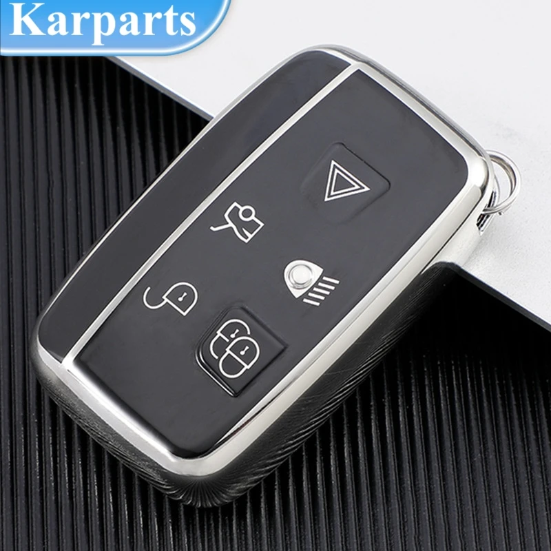 

For Land Rover Range Rover Sport Velar Evoque Freelander2 Discovery Jaguar XF XJ XJL XE Fashion TPU Car Key Case Cover Shell Fob