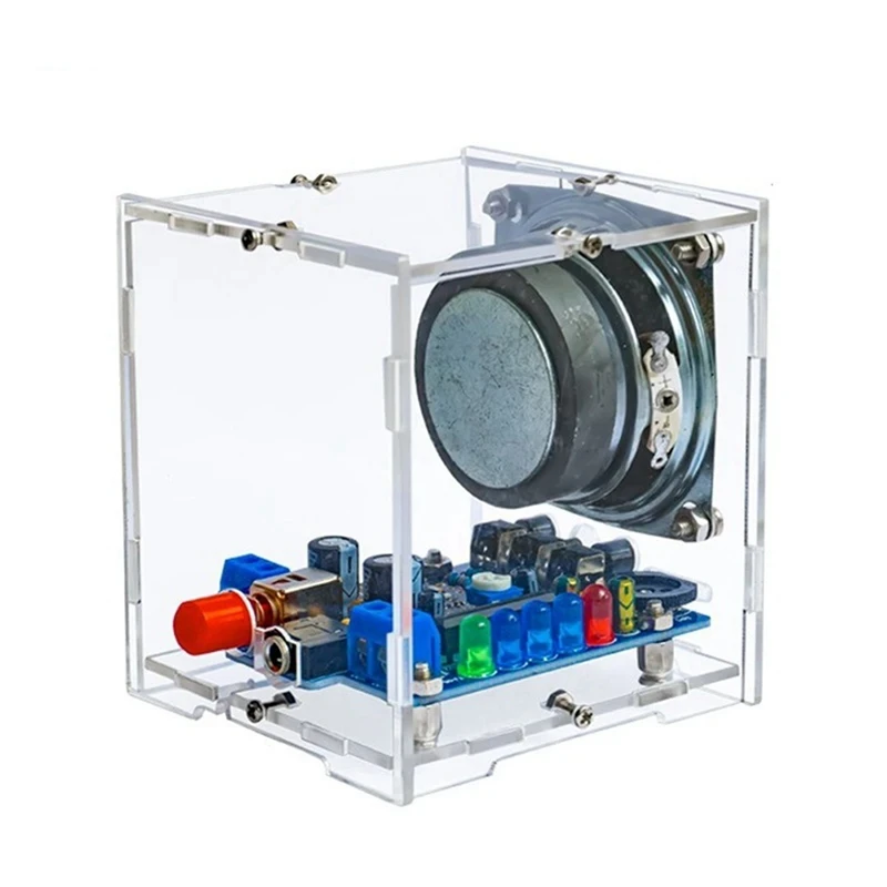 B34B-DIY Bluetooth Speaker Kit Electronic Kit Component Mini Amplifier Speakers SPI Interface With Acrylic Shell